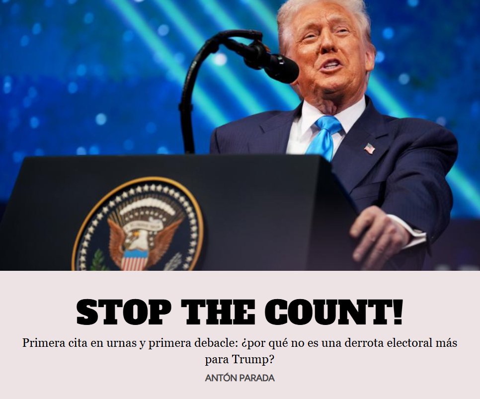 🔎🗳️🇺🇸 EN PORTADA. Primera cita en urnas y primera debacle: ¿por qué no es una derrota electoral más para Trump?

En una sola jornada, los republicanos han visto pasar de largo la alcaldía de la gran ciudad que alberga la torre dorada del presidente, pero también dos estados