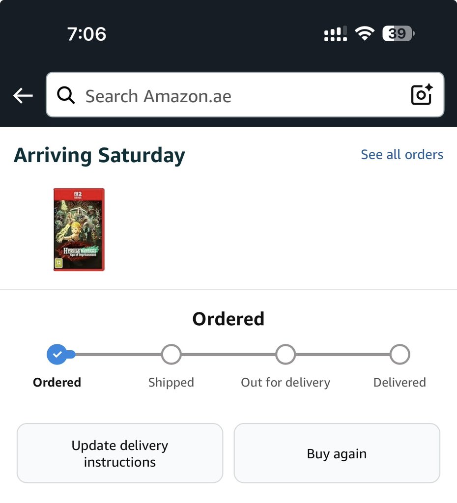 استقبل التبريكات 
Hyrule Warriors: Age of Imprisonment Switch 2
وسعر امازون سعر طيب جدا جدا جدا