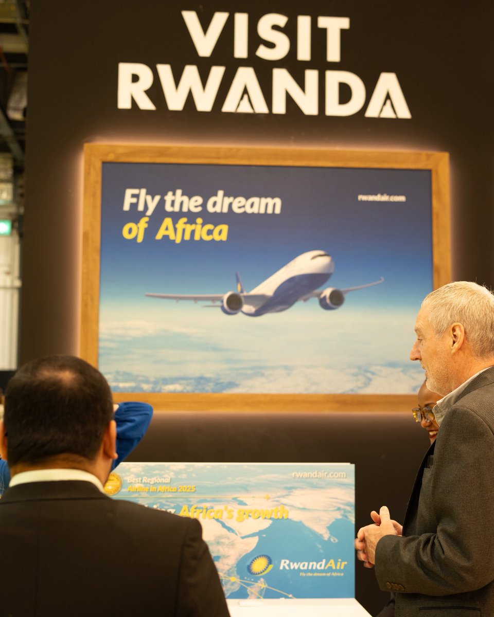 Du 4 au 6 novembre 2025, le #Rwanda présente ses attractions et expériences touristiques uniques au World Travel Market de #Londres.

La délégation rwandaise, composée de la Rwanda Development Board (#RDB), de la Haute Commission du Rwanda au Royaume‑Uni, de #RwandAir et