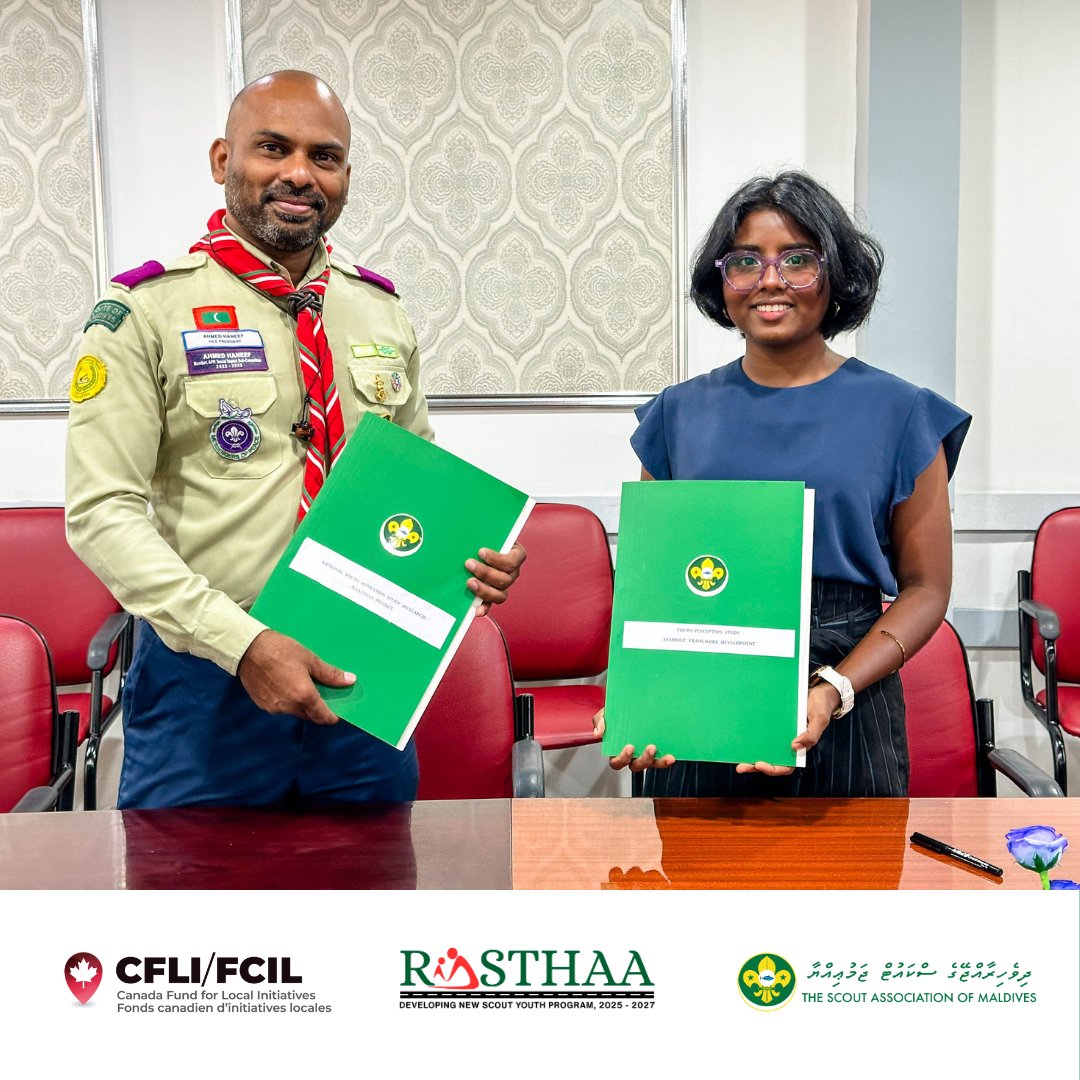 ScoutsMaldives's tweet image. The research phase of the Rasthaa Project has officially begun!   

A signing ceremony was held with Ms. Fathimath Ansam Waheed, the appointed consultant, marking the start of two research studies under the project.

@CanHCSriLanka