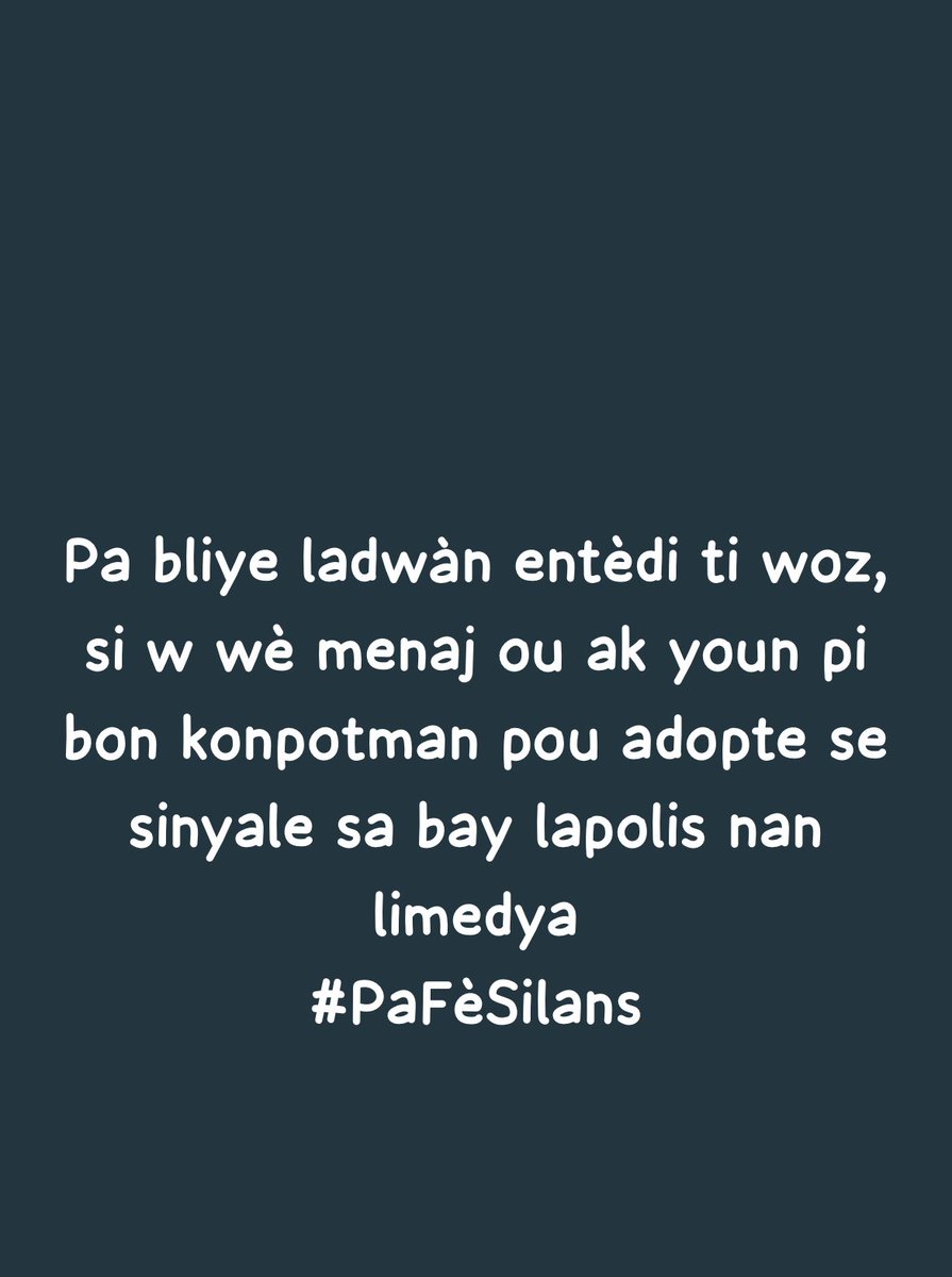 Repòte yo. Nou pap konplis