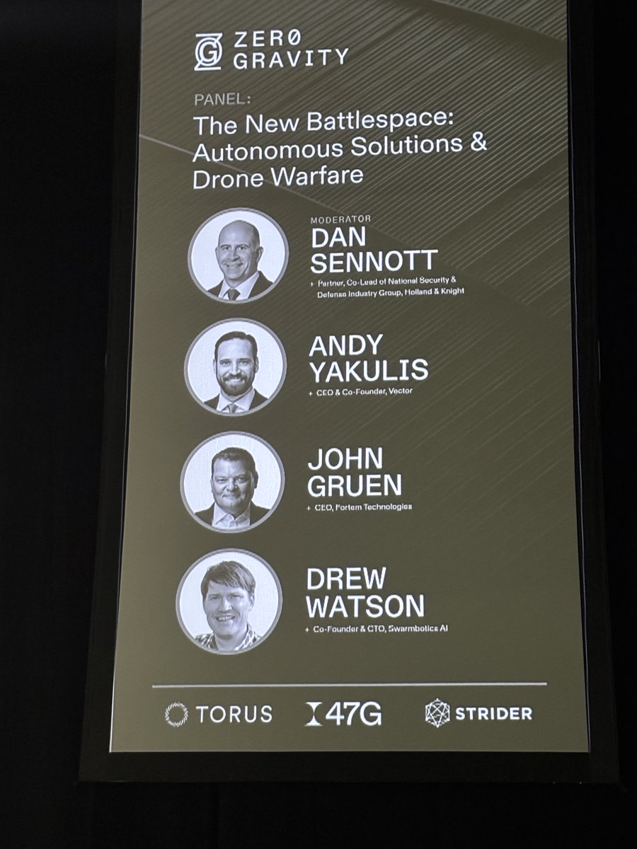 Holland_Knight's tweet image. Yesterday, #NationalSecurity &amp;amp; Defense attorney Daniel Sennott moderated a panel at the @47G_Utah Zero Gravity Summit in #SaltLakeCity, exploring how uncrewed systems, #AI‑enabled autonomy and counter‑#UAS technologies are reshaping modern conflict and #defense procurement. The