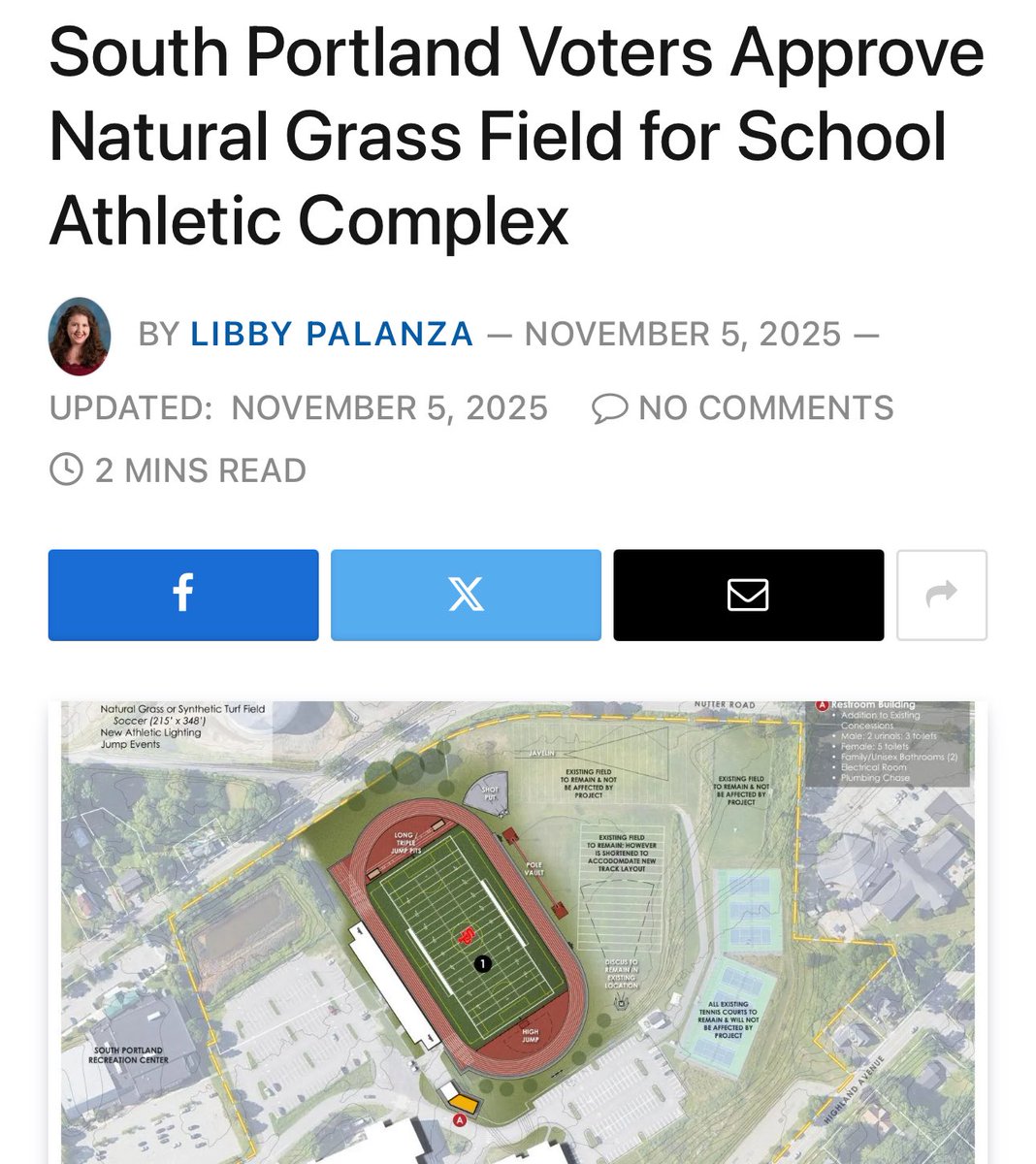 Natural grass wins again! 🥳

73% of voters opposed artificial turf for the high school athletic field.

Portland, Maine.

themainewire.com/2025/11/south-…
