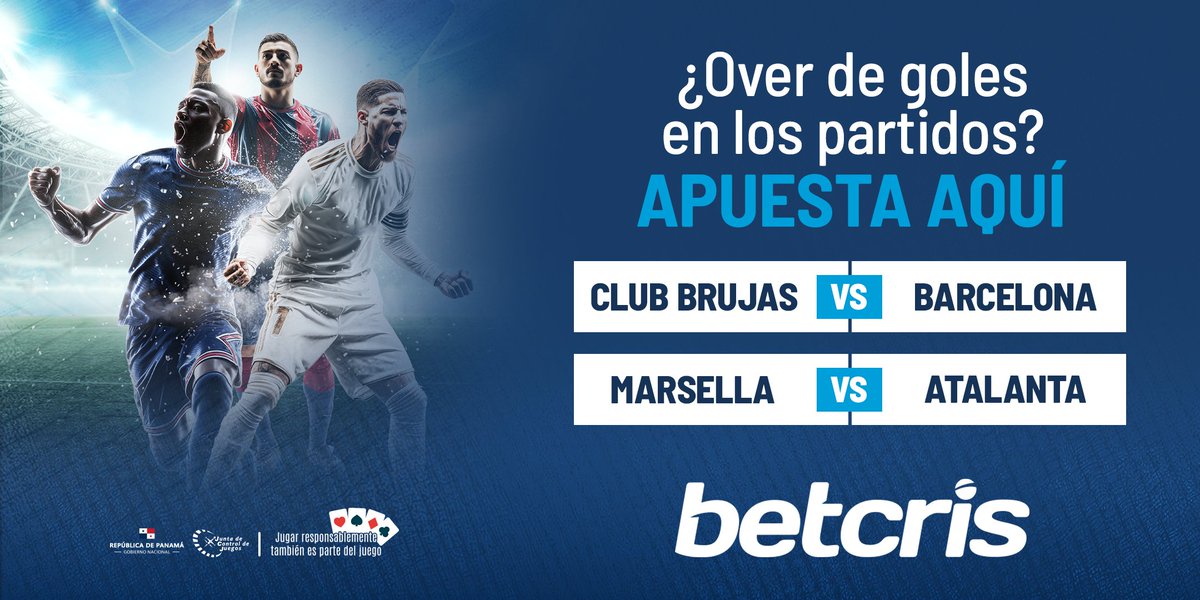 ¡Partidos con aroma a gol! ⚽️
¿Habrá over de goles en estos duelos de Liga de Campeones? 🏆

💰 Aprovecha el Miércoles de Recarga en Betcris: recibe un 15% extra en tu saldo usando el bono RECARGA15 al hacer tu depósito.

📲 ¡Haz tu jugada! bit.ly/PanamaBetcris2…