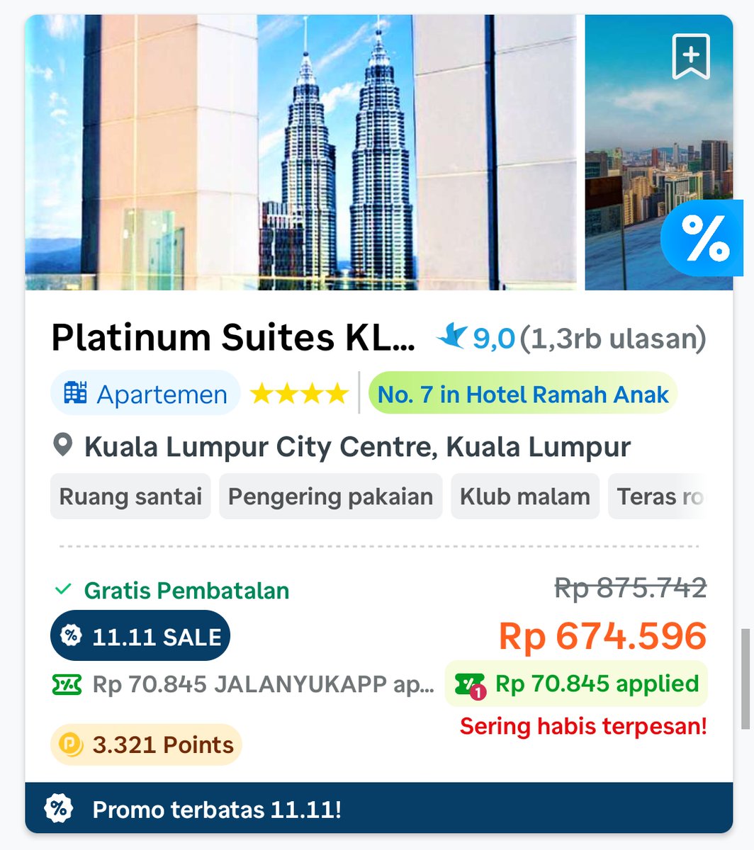 ciulav's tweet image. Waktunya me time di luar negeri! Cek promo Traveloka 11.11 Super Sale biar liburan makin hemat  #Traveloka1111Sale