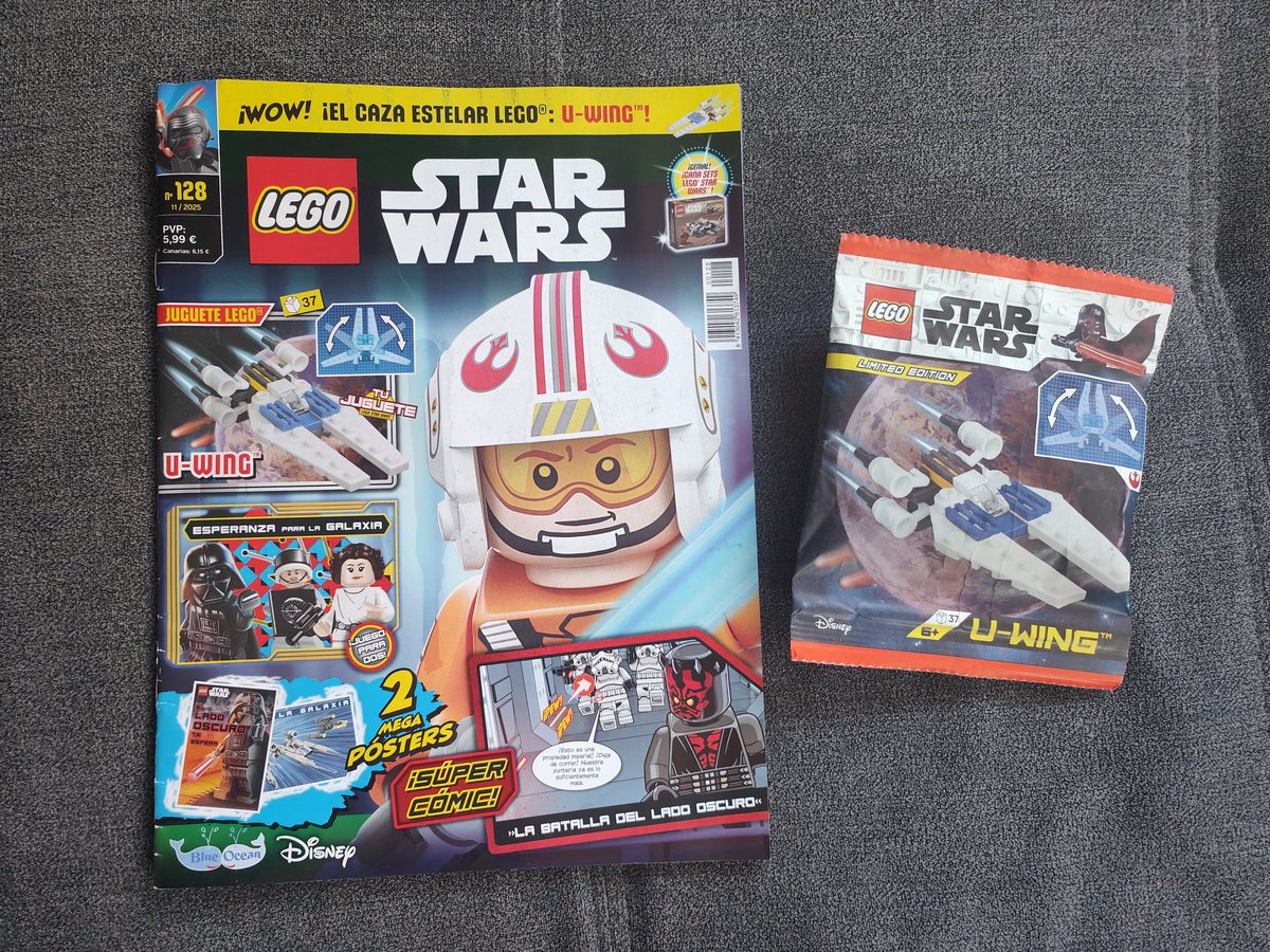 dengar69's tweet image. Nueva revista Lego Star Wars de @BlueOceanSpain número 128 con Minikit del U-Wing. Además de las habituales secciones.

@LEGO_Group @StarWarsSpain @DisneySpain @DisneyPlusES 

#lego #legostarwars #blueoceanspain #uwing #starwars #laguerradelasgalaxias #revistalego #revista