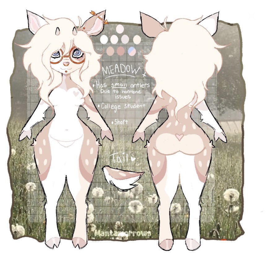 Made myself a deer #fursona hehe :3c