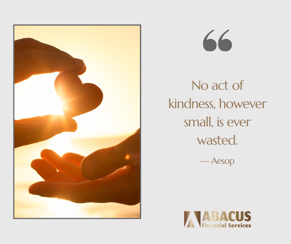FinancialAbacus's tweet photo. Whether it’s a thoughtful gesture or a charitable gift, every act of generosity has the power to make a lasting impact. Giving with intention, big or small, can help shape a legacy that reaches far beyond today.

#WednesdayWisdom #CharitableGiving https://t.co/DgRk2RFP3m
