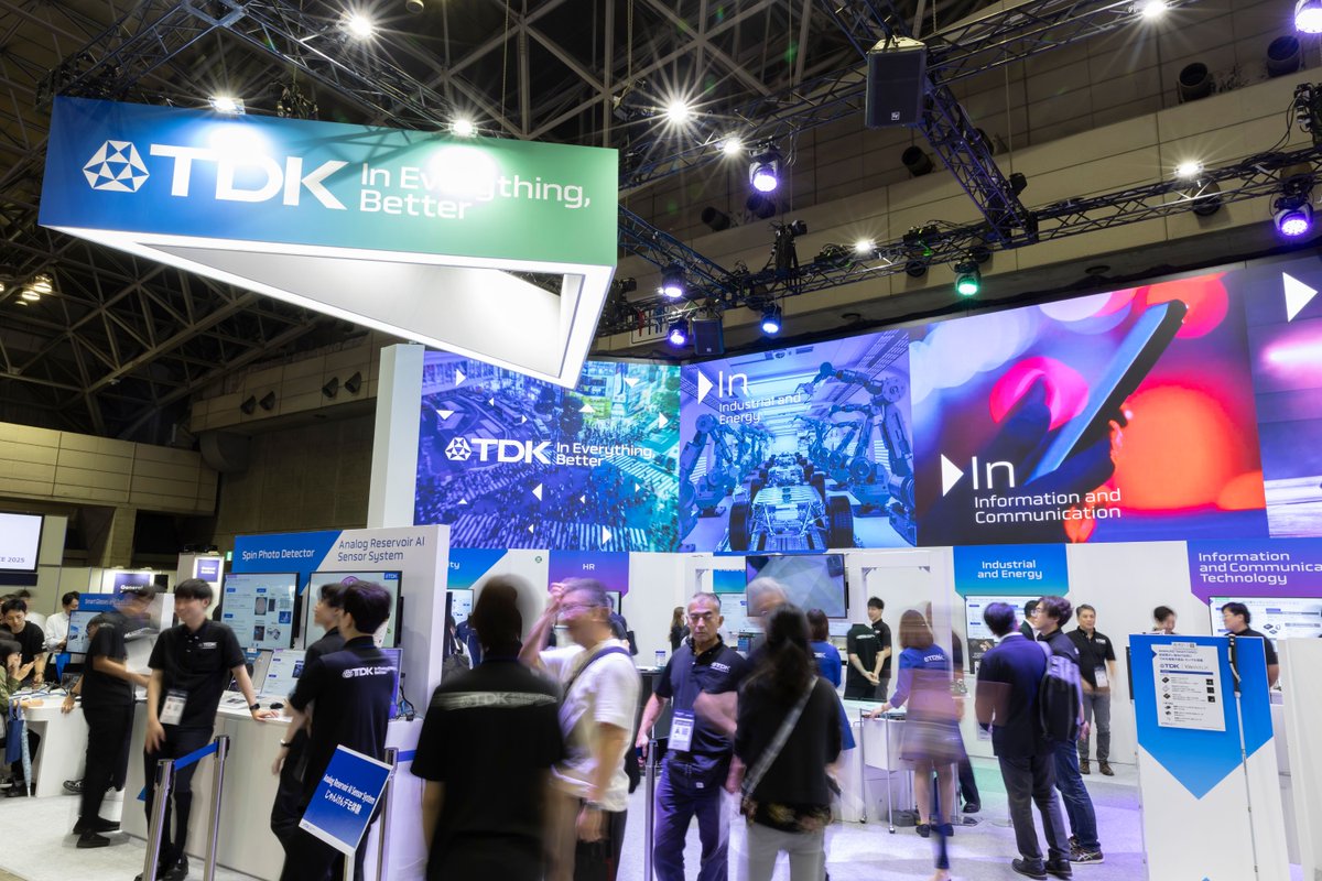 TDK_Corporation's tweet image. 🏆We’re proud to announce that our booth at @ceatec 2025 won the ECO &amp;amp; Design Challenge award. 

⚡This recognition highlights TDK&apos;s recent launch of the new brand identity and tagline, “In Everything, Better.”

#InEverythingBetter #TDKTransformation #ceatec2025 #TDKUnited