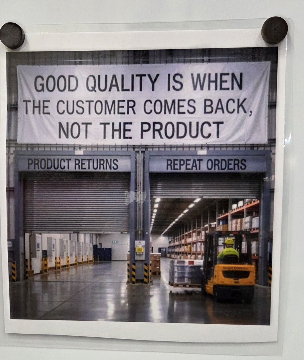 jayhidalgo's tweet image. I saw this at one of my clients yesterday. A good reminder to provide the best, and do it right the first time. #Leadership