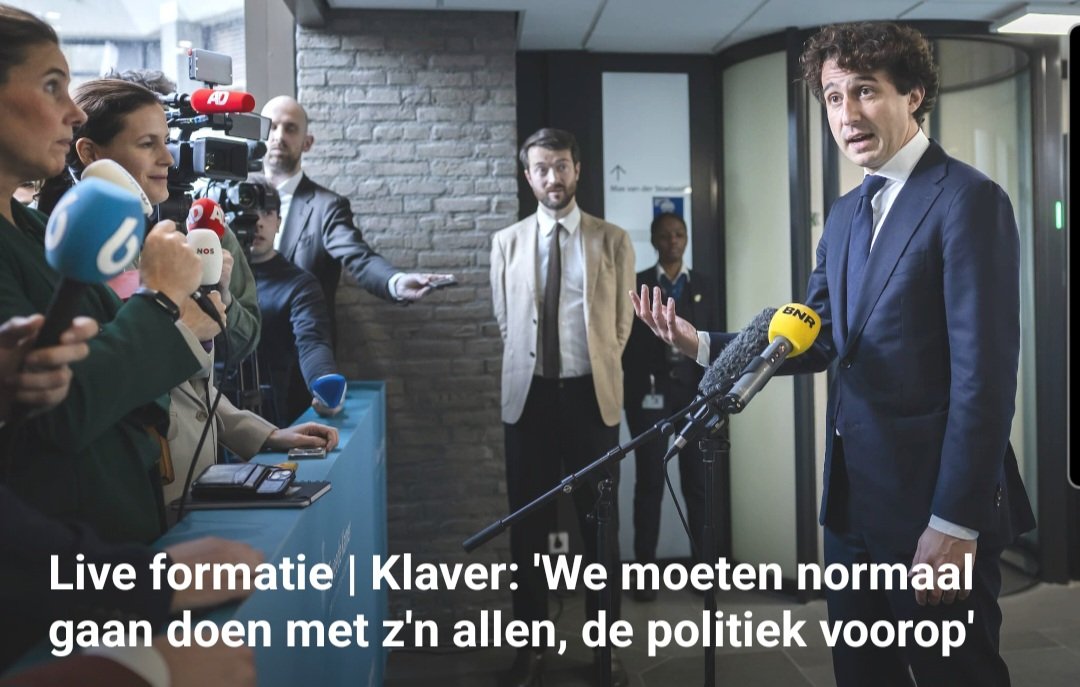 #Klaver toont nederig leiderschap en hij heeft volkomen gelijk: laten we weer even normaal gaan doen. Depolariseren en deradicaliseren. Gewoon dualisme in de politiek met een werkend kabinet.

#verkenning #formatie