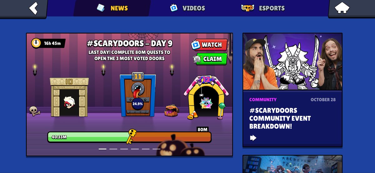 Event day 9 of #Scarydoors in #BrawlStars .