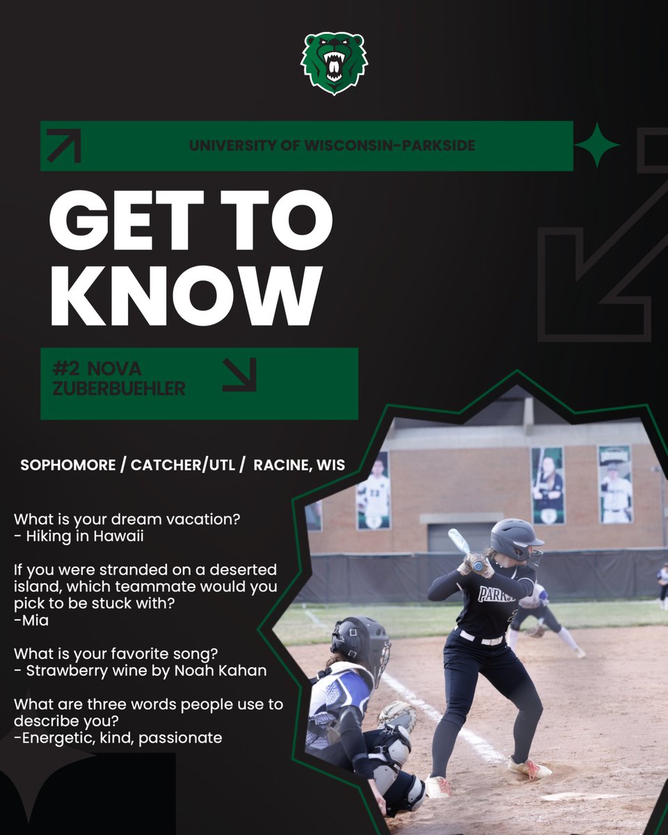 Next up for our 2025-2026 Rangers 💚🐻
Say hey to Sophomore Catcher/ UTL — Nova Zuberbuehler!