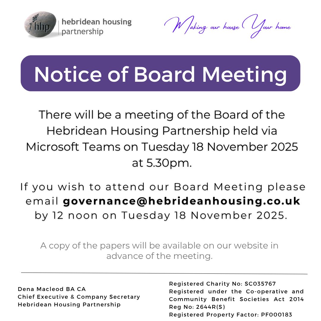 Hebridean Housing Partnership tweet media