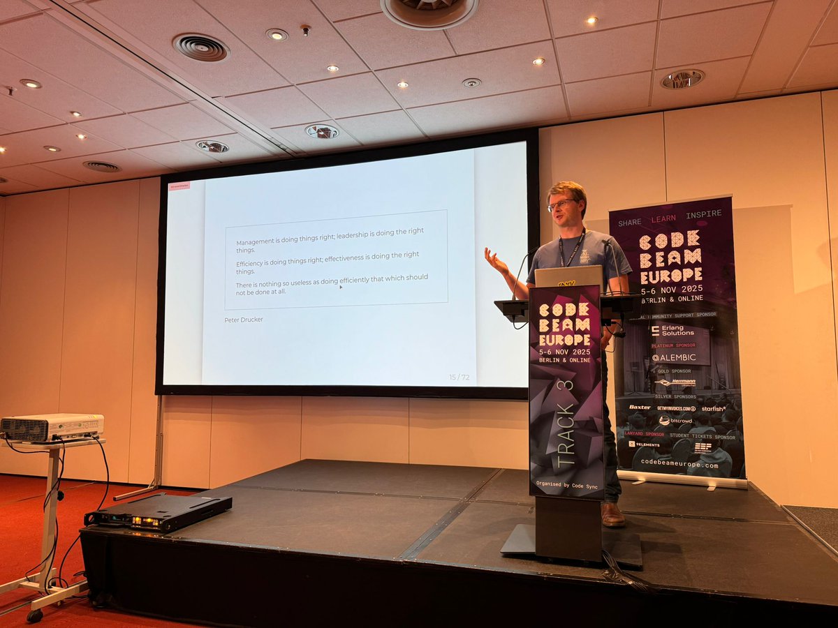 CodeBEAMio's tweet photo. .@CrowdHailer : Building rapidly with Gleam. Speed + safety = unstoppable productivity. https://t.co/3jwaqfXGd6