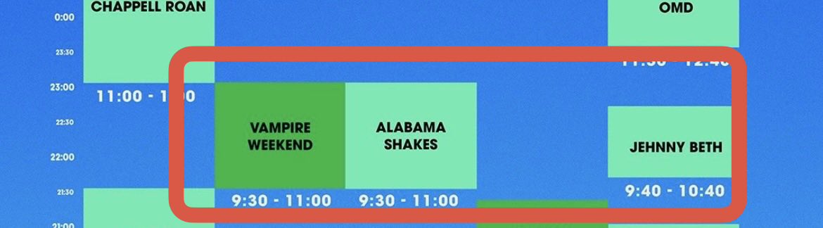 elartur22's tweet image. #PoderosaEncrucijada Buen día @ruleiro y @eltalcha 👋🏼
Concuerdo el Sábado se juntó el mandado, yo quería ver a Vampire Weekend, Alabama Shakes y Jehnny Beth 🥺: