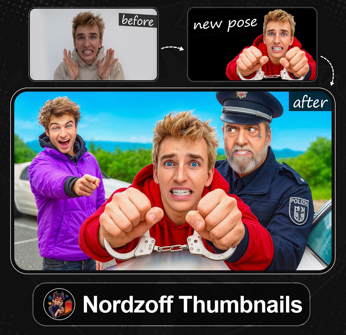 nordzoff's tweet image. Thumbnail for Stephen Sharer (13.2M) 

What do you think?

#thumbnail #thumbnaildesign