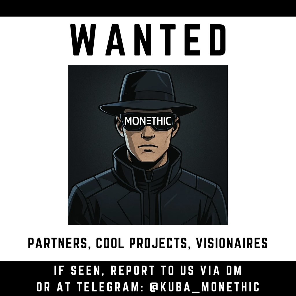 Hey everyone 👋

At Monethic, we're actively looking for new partners across Web2 and Web3.

If you're a company interested in exploring collaboration opportunities with us, drop a comment or a like here - we'll reach out to you soon.

Let's build something great together 🚀