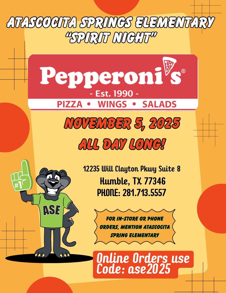 Atascocita Springs Elementary PTO tweet media