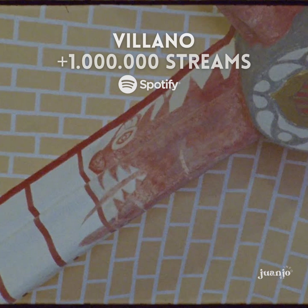 📈 | "Villano" supera oficialmente el MILLÓN de streams en Spotify 🙌🏼