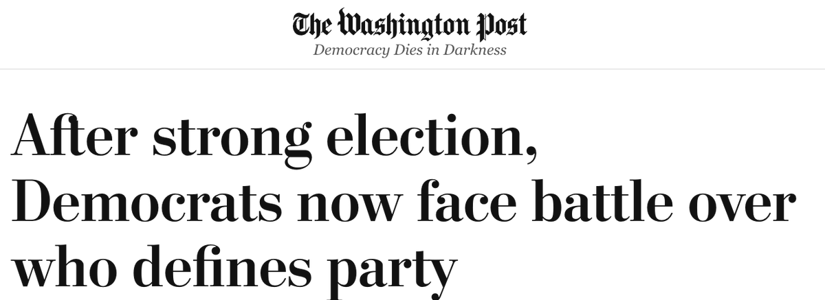 grahamfwest's tweet photo. this headline is as lazy as it was predictable. last night, Dems showcased an incredible diversity of talent and ideological thought to sweep executive, legislative, judicial, and ballot initiative races across the country. https://t.co/8FStloB5e1