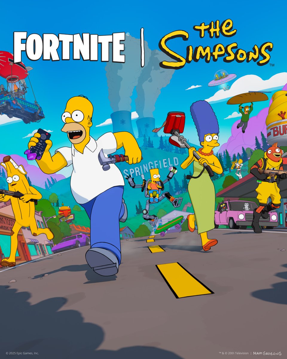 ¡Desciende en Springfield en <a href="/Fortnite_ES/">Fortnite_ES</a> Battle Royale y explora los icónicos lugares de Los Simpson y mucho más en #NintendoSwitch2 y #NintendoSwitch!

🍩 Disponible ahora: nintendo.com/es-mx/store/pr…