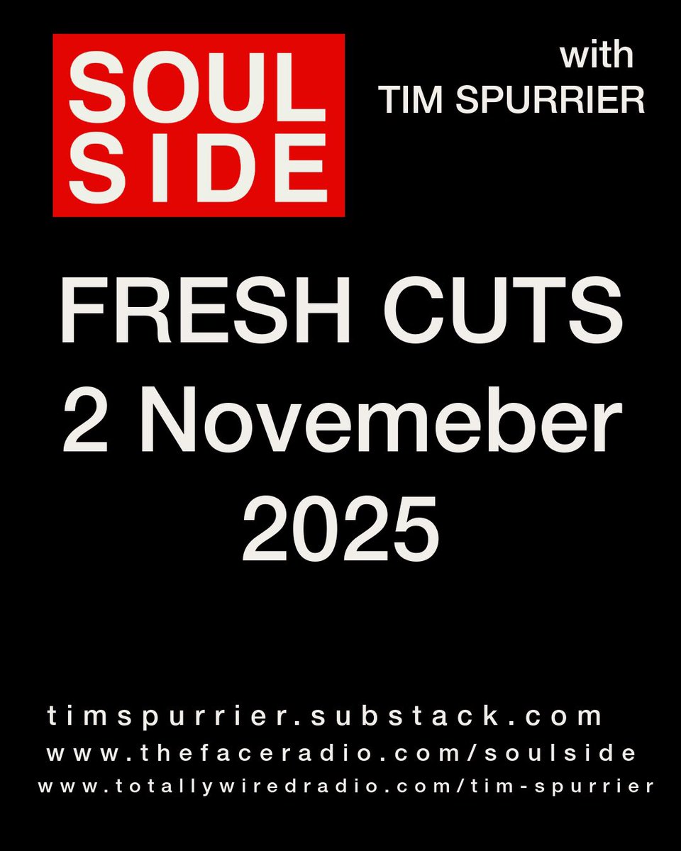 This week’s Soulside Fresh Cuts features Sladek (LP of the Week) plus Don Was, Michelle David &amp; The True-Tones, Sessa, Roy Ayers and more.
Soul, groove, and rhythm for modern ears.
Full notes: timspurrier.substack.com
Hear it:
thefaceradio.com/soulside/
totallywiredradio.com/tim-spurrier/