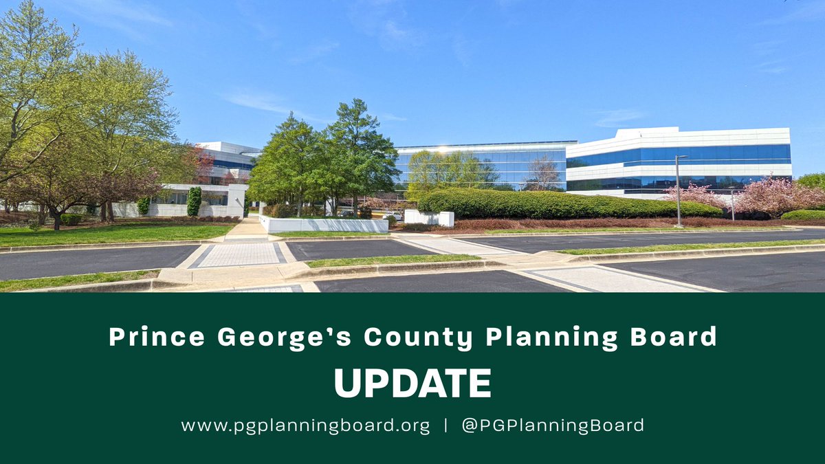 Planning Board Meeting Update

Due to lack of quorum, the M-NCPPC Prince George’s County Planning Board meeting scheduled for Thursday, November 6, 2025, is canceled.
