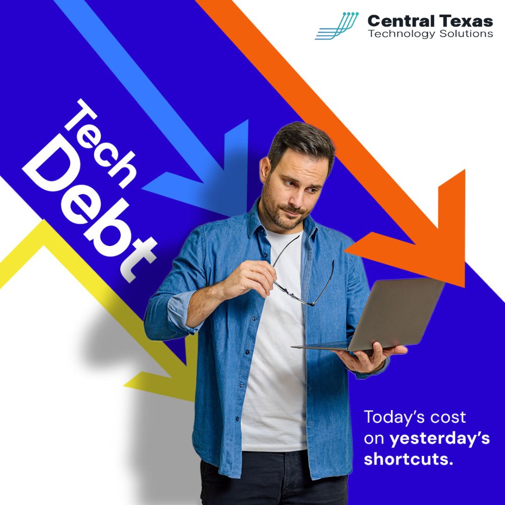 CTTSonline's tweet image. 𝗧𝗲𝗰𝗵 𝗱𝗲𝗯𝘁: 𝗧𝗼𝗱𝗮𝘆’𝘀 𝗰𝗼𝘀𝘁 𝗼𝗻 𝘆𝗲𝘀𝘁𝗲𝗿𝗱𝗮𝘆’𝘀 𝘀𝗵𝗼𝗿𝘁𝗰𝘂𝘁𝘀.

Quick fixes and outdated systems might feel cheaper in the moment, but they always cost more later.

#FixTechDebt #BuildSmartTech #CTTSonline #GeorgetownTX #RoundRockTX #AustinTX