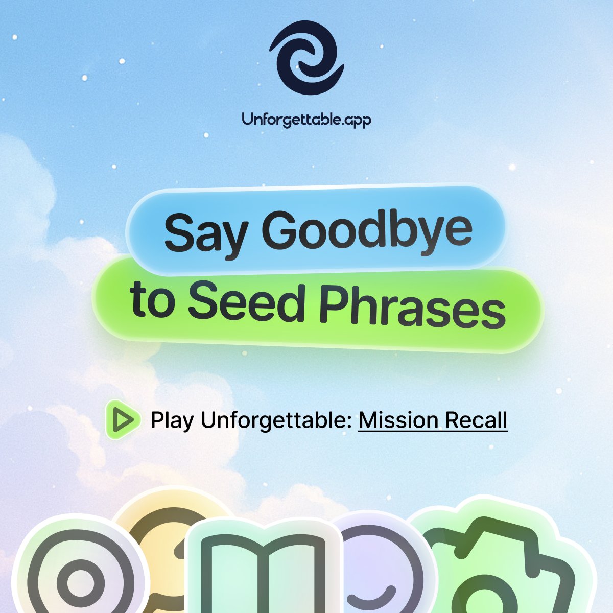 It's time. The 12-year wait for crypto to upgrade from seed phrase recovery is over. 

Unforgettable delivers full 128-bit security, true self-custody, and a massive upgrade in user experience.

It's not theory anymore. It's here. Try it yourself.

Unforgettable: Mission Recall