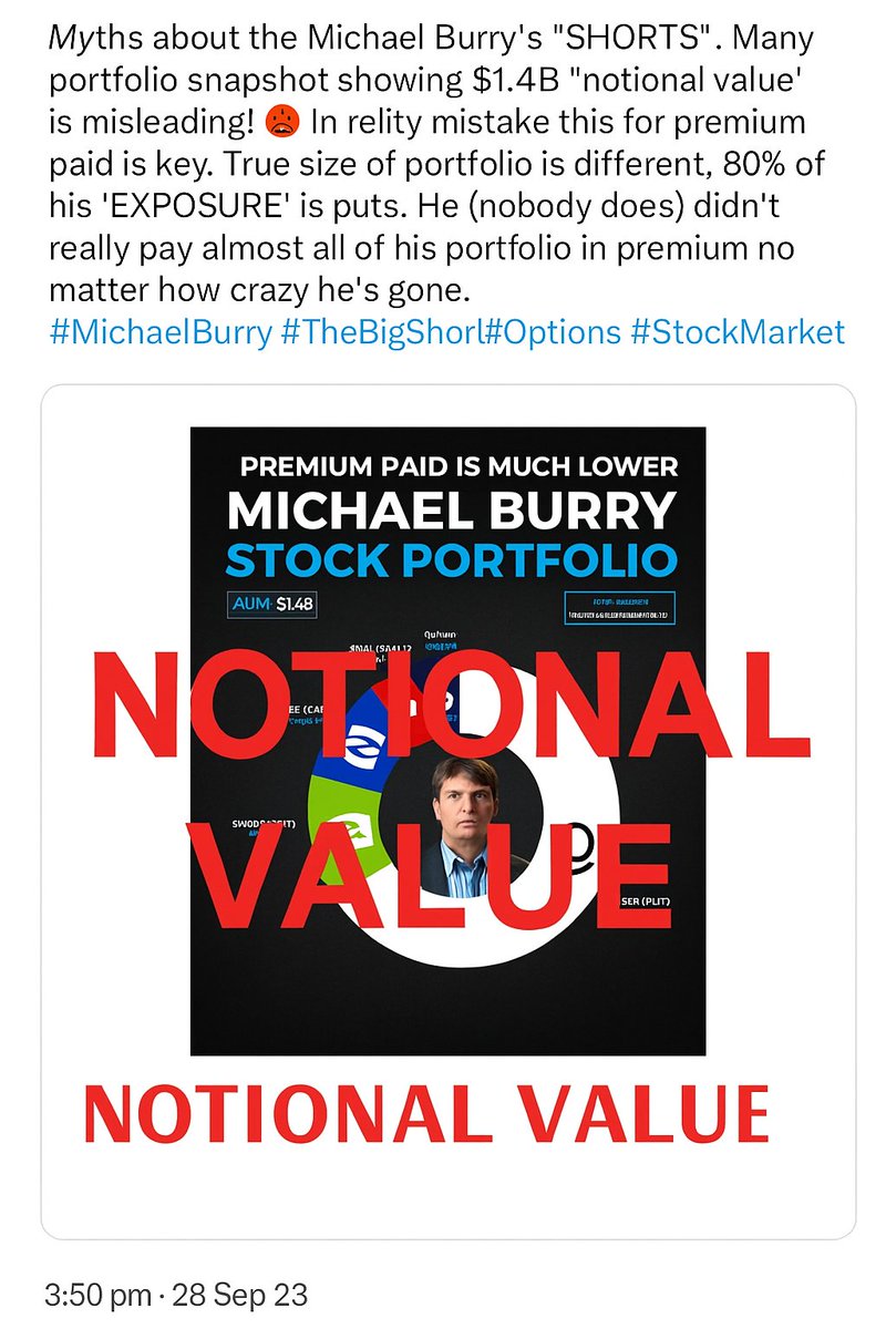 RevanthAryan's tweet image. Here are the hashtags from that draft:

#MichaelBurry
#TheBigShort
#OptionsTrading
#Investing
#StockMarket