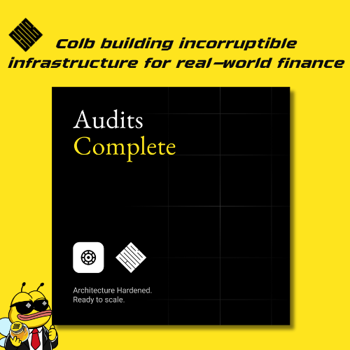 audits complete <a href="/ColbFinance/">Colb</a> with <a href="/ShieldifySec/">Shieldify Security</a> 🟨

&gt;trust starts where assumptions end and every line of code gets tested

&gt;Colb’s core contracts just went through multi-phase audits by Shieldify, a team built for financial-grade security
usc engine, vault architecture, off-ramp