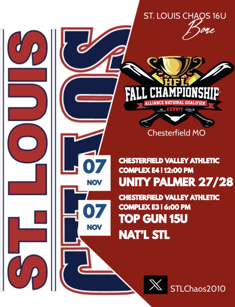 HFL FALL CHAMPIONSHIP 🎟️ <a href="/thealliancefp/">The Alliance Fastpitch</a> <a href="/HFLfastpitch/">Heart of America Fastpitch League | HFL</a> #stlchaos