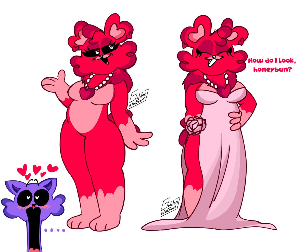 Should I draw her like this hmm
#SmilingCritters #bobbybearhug x #catnap