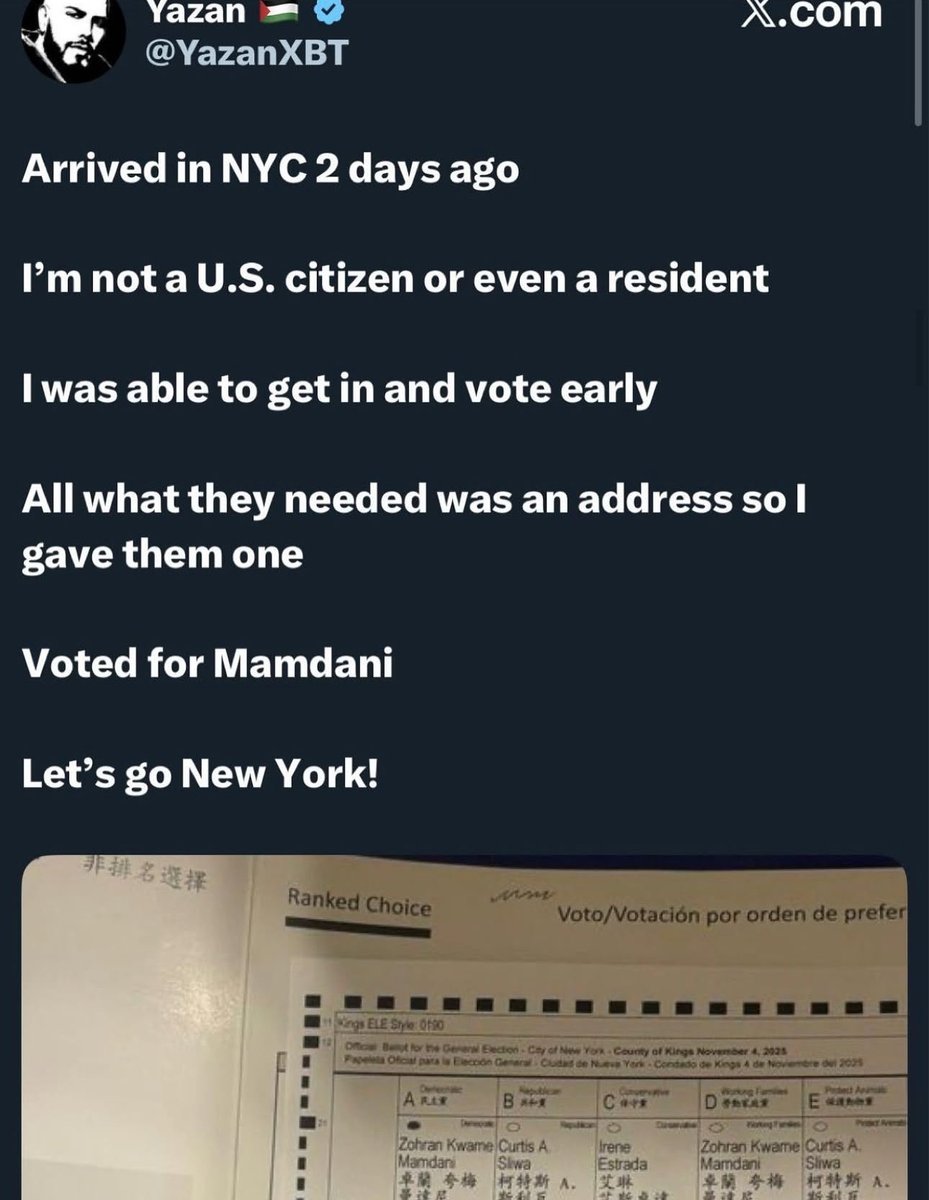 I wonder how Mamdani won the election in NYC. The democrats are the party of fraud now too.