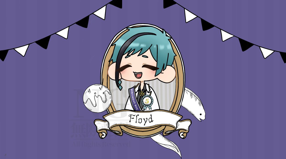 qna5VMSlxL45095's tweet image. 【- ̗̀ ✧ ʜᴀᴘᴘʏ ʙɪʀᴛʜᴅᴀʏ ✧  ̖́-】11/5
出遅れました #フロイド・リーチ  #Floydleech  #twstファンアート