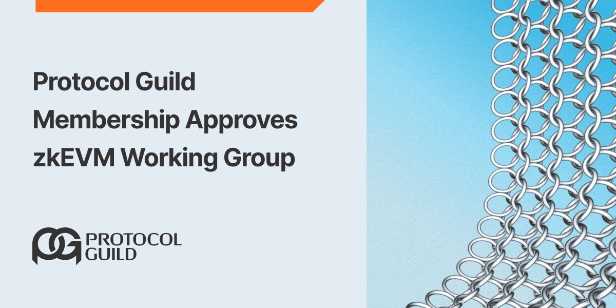 ProtocolGuild's tweet image. Protocol Guild will begin to fund zkEVM attester client development

protocolguild.org/blog/20251104-…