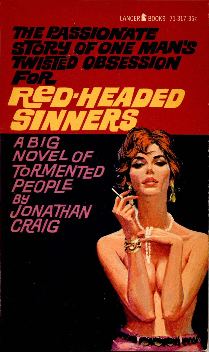PulpLibrarian's tweet image. Today is of course National Redhead Day, so let's take a look at a few from the pages of pulp...