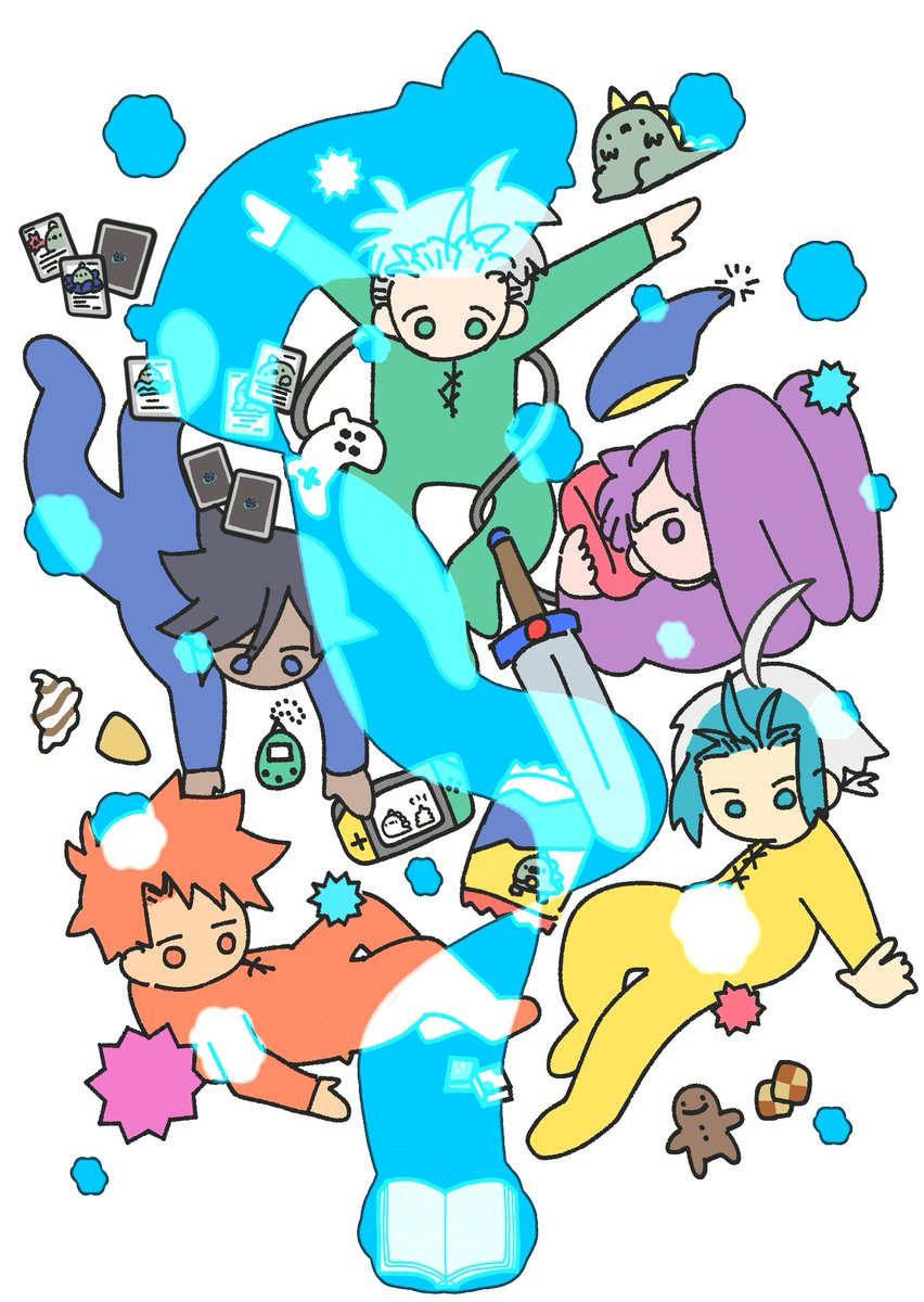 イラスト本、自分用に細かい設定のも描かないとなあと思ってる。 