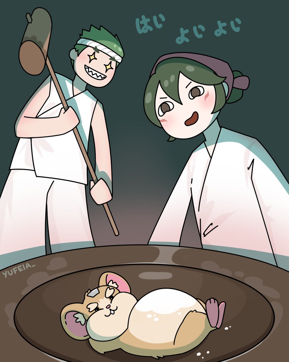 "Hai yai yai" 
No hamsters were harmed
#Overwatch2 #Kiriko #genji #Overwatch2fanart