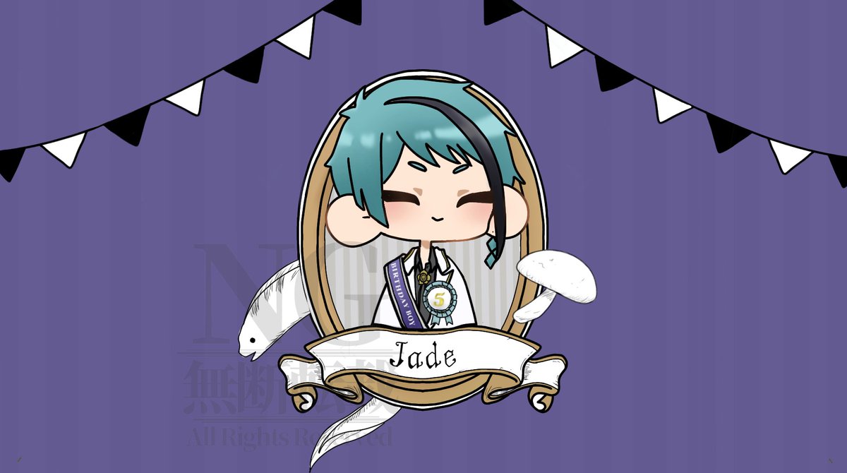 qna5VMSlxL45095's tweet image. 【- ̗̀ ✧ ʜᴀᴘᴘʏ ʙɪʀᴛʜᴅᴀʏ ✧  ̖́-】11/5
出 遅れました #ジェイド・リーチ  #Jadeleech  #twstファンアート