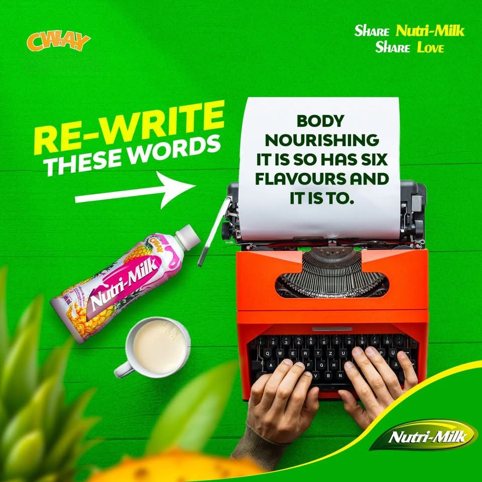 Let’s play a fun game today, shall we? 📷

If you could rewrite these words on the image, how would you say it in your own way? 📷📷

Drop your answer in the comments and tag a friend who loves a thrilling game.

#NutriMilk #ShareNutriMilkShareLove