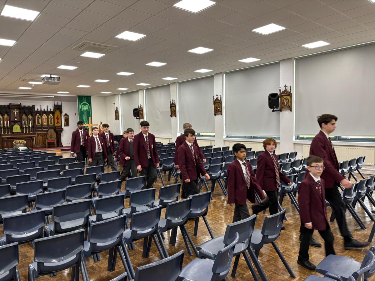 Some of our students, were hard at work today, practicing every step for a moment of reflection and collective memory. They were prepared by some of our cadets in Yr11. #StCuthbertsFormingGreatMen #StCuthbertsFaith #StCuthbertsCompassion #StCuthbertsRemembrance