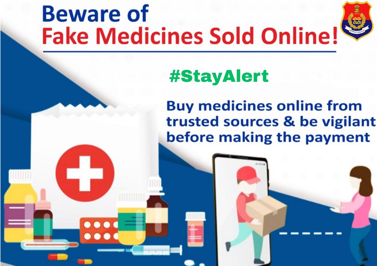 CPJalandhar's tweet image. #CyberSecurity  #BeAware of #Fake medicines sold online! Always buy from trusted sources and double-check before making any payment. Your health and safety come first.  
#Awareness