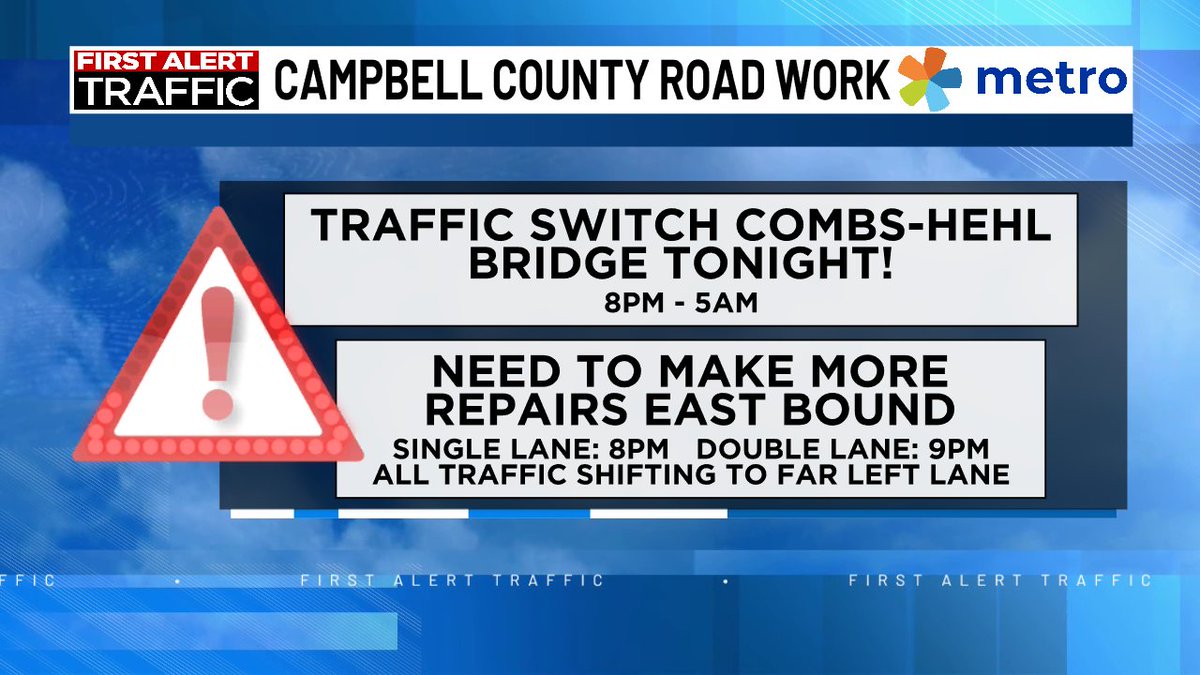 HEADS-UP TONIGHT! This is absolutely going to cause delays EB275 tonight! <a href="/FOX19/">FOX19 NOW</a>