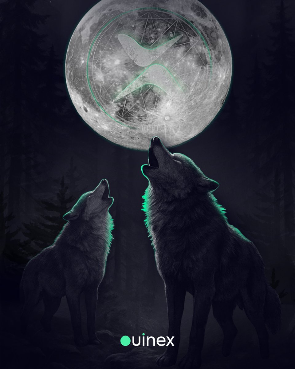 Ouinex's tweet image. They see the full moon and howl. I set my take-profits.