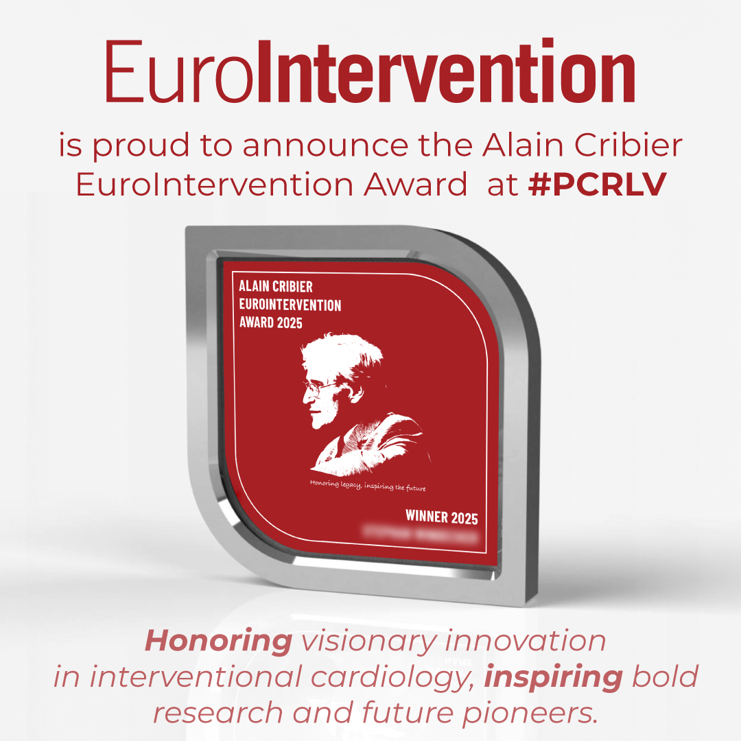 Alain Cribier transformed interventional cardiology with his pioneering work in transcatheter valve therapies.
In recognition of his creativity, rigor, and collaborative spirit — values shared by EuroIntervention — we are proud to announce the Alain Cribier Award, unveiled at PCR