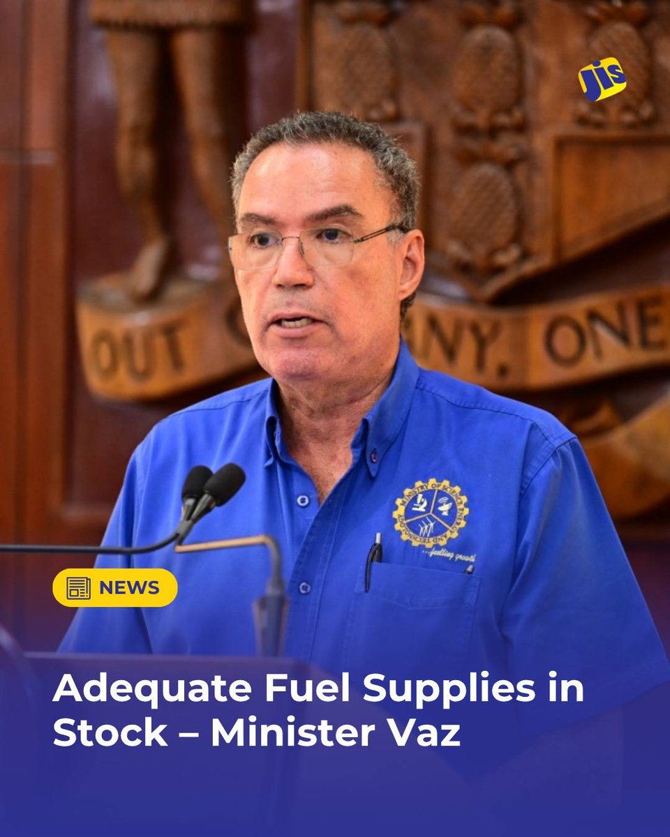 Consumers are being assured that the country has adequate supplies of fuel and there is no need to engage in panic-buying of the commodity.

Energy, Transport and Telecommunications Minister, Hon. Daryl Vaz, gave the assurance during Monday’s (November 3) press briefing to update