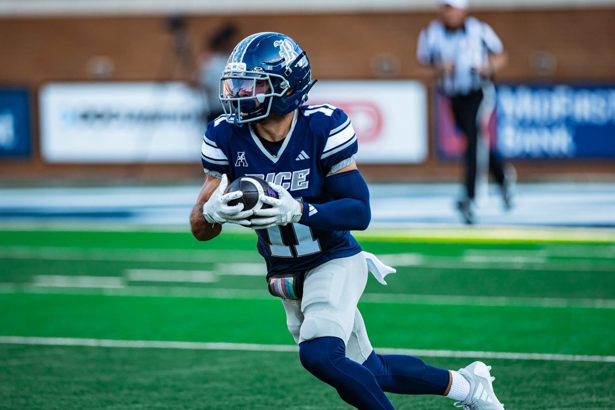 JrDyshon's tweet photo. I will be @RiceFootball November 8th for homecoming. @Scott_AbellFB @nbaker2_ @CoachBernard__ 
#WE #GoOwls 👐🏾 https://t.co/OC70vEsq7I