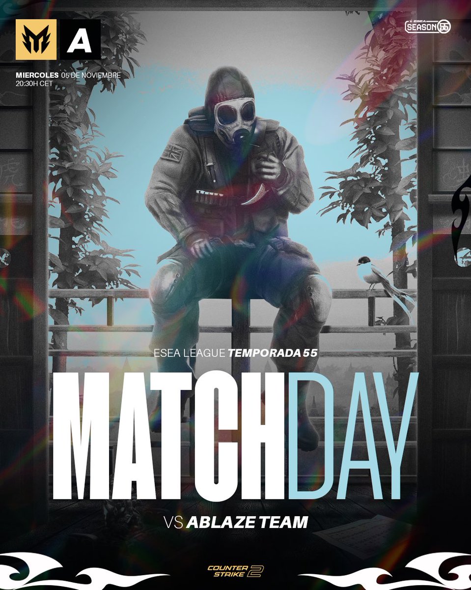 ⚔️MATCHDAY⚔️

ESEA League - Temporada 55 | Counter-Strike 2

🏆| <a href="/ESEA/">ESEA League</a>
🆚| ABlaze Team
🗓️| 05/11/2025
⏰| 20:30
📺| twitch.tv/montaclub